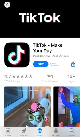 TikTok Apple Store